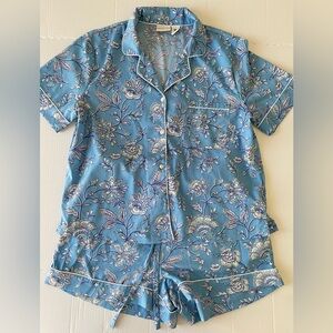 Rachel Zoe Blue Floral Pajama Set